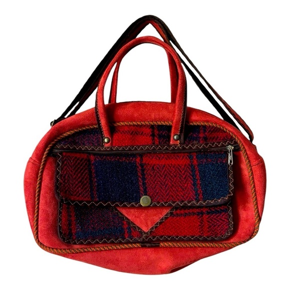 🥰2/$20 Multi-Media Tapestry And Felt Multi-Pocket Spacious Hand And Shoulder Bag - Picture 1 of 11